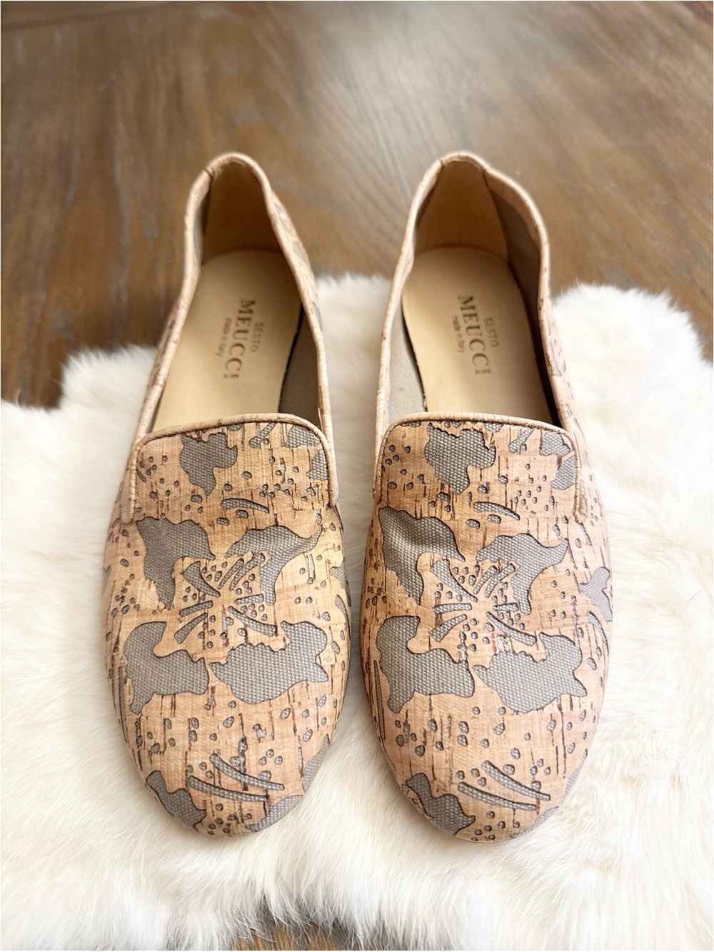 Sesto Meucci Cork Floral Loafers 🌸 8N